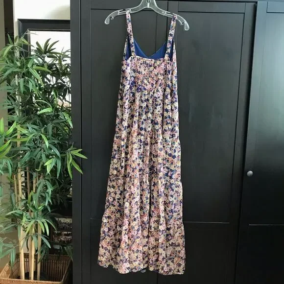 Rachel Zoe Floral Tiered Maxi Dress Size 10 - Picture 4 of 11